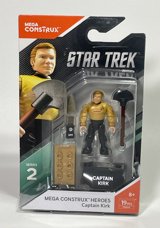Mega Construx Star Trek Series 2 Captain Kirk Mini Figure Set