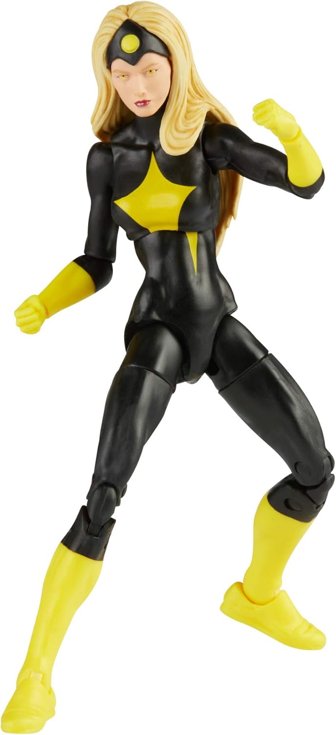 Marvel Legends Series 6-inch Darkstar Action Figure Toy with 2 Accessories and 1 Build-A-Figure Part