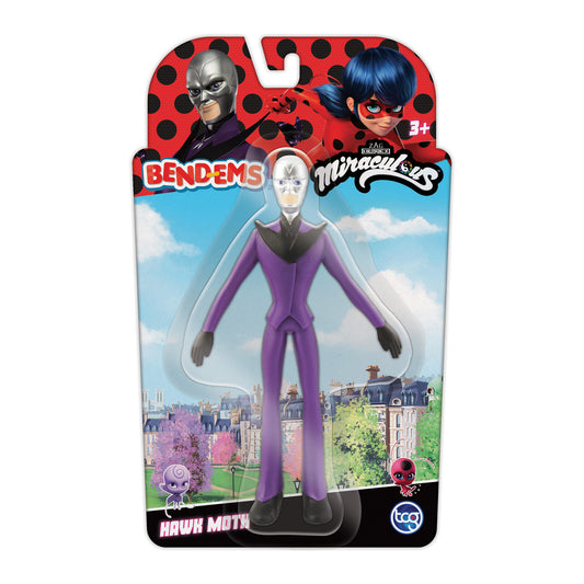 Miraculous Bend-Ems Hawk Moth 5.5-Inch Bendable Figure