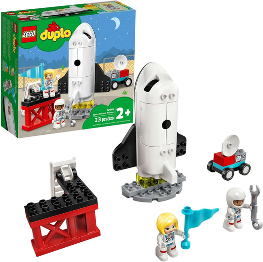 LEGO DUPLO Town Space Shuttle Mission Rocket Toy 10944, Set for Preschool Toddlers Age 2-4 Years