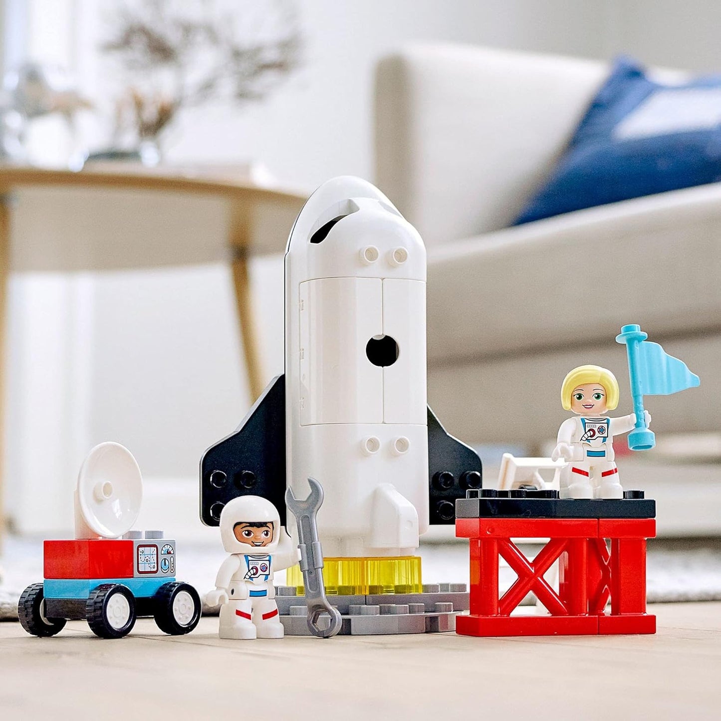 LEGO DUPLO Town Space Shuttle Mission Rocket Toy 10944, Set for Preschool Toddlers Age 2-4 Years