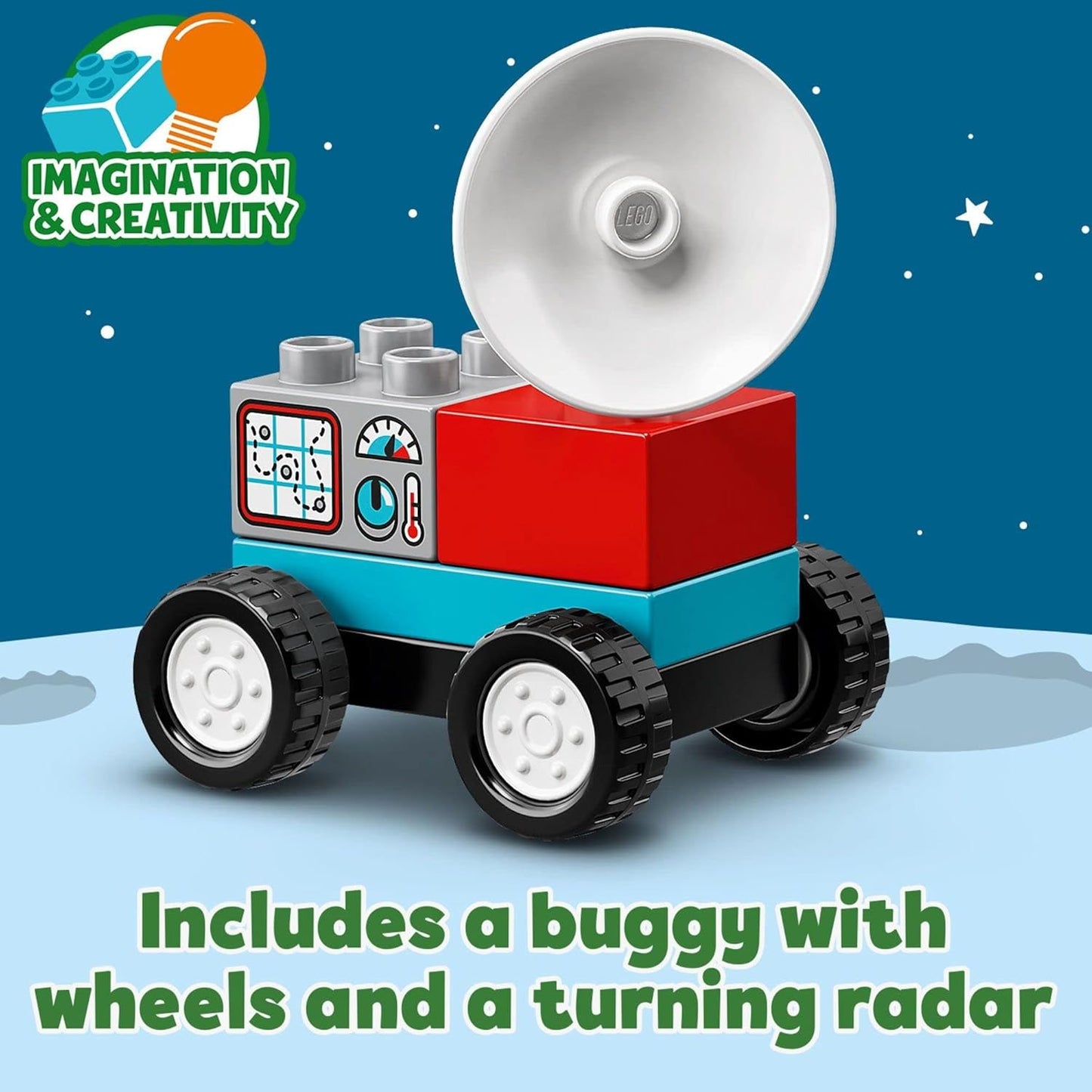 LEGO DUPLO Town Space Shuttle Mission Rocket Toy 10944, Set for Preschool Toddlers Age 2-4 Years