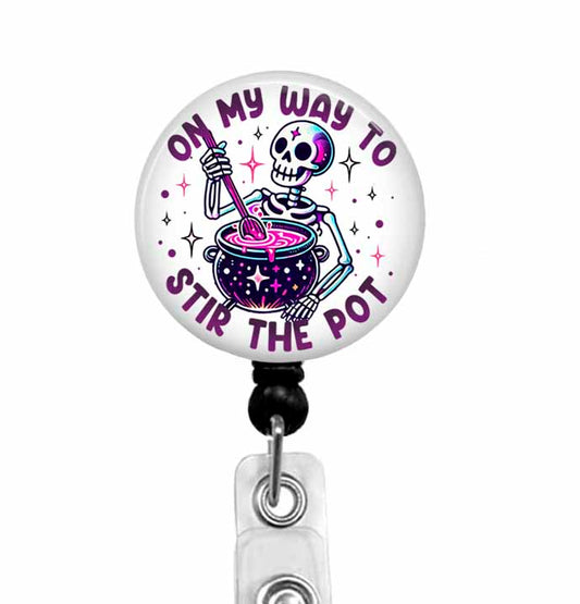 Funny Skeleton Badge Reel