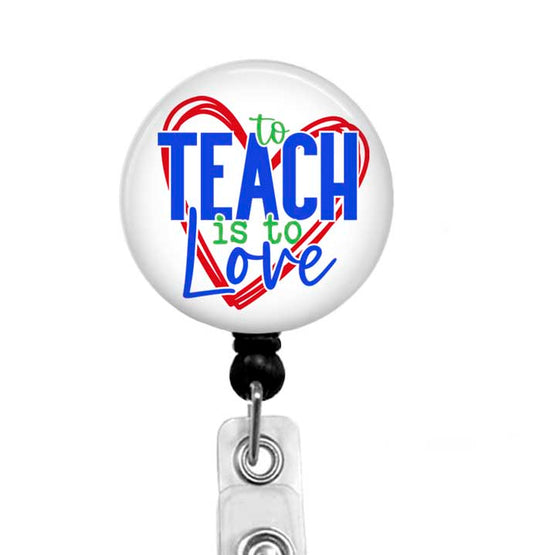 Teacher Badge Reel – Fun Retractable ID Holder for Educators