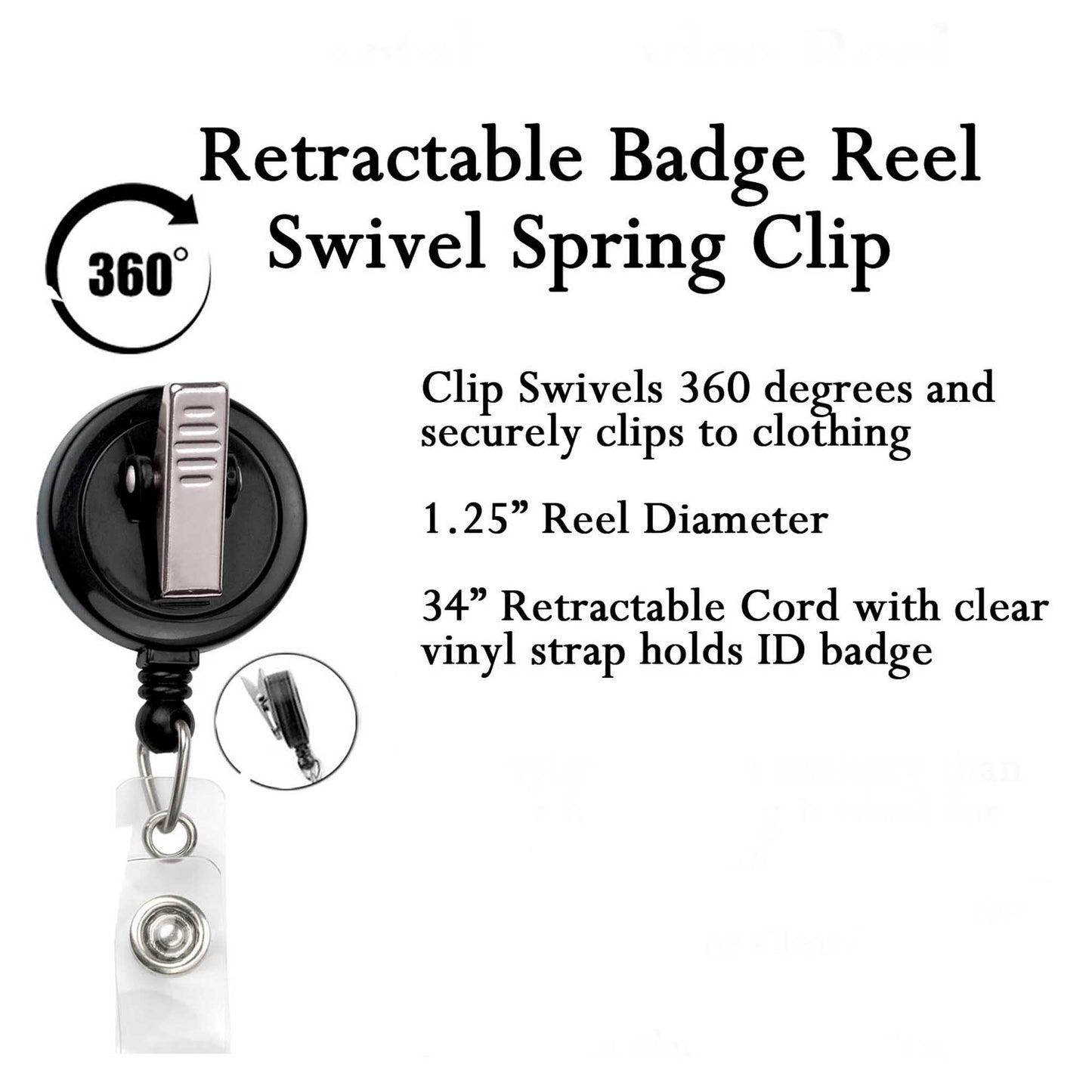 Beach Badge Reel - Summer & Tropical Design, Retractable ID Holder, Stethoscope Tag with Carabiner for Healthcare