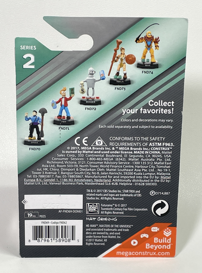 Mega Construx Star Trek Series 2 Captain Kirk Mini Figure Set