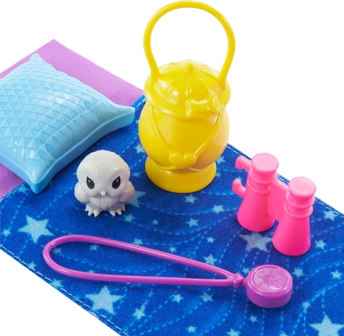 Barbie Chelsea Doll, It Takes Two Camping Playset with Owl, Sleeping Bag & Accessories