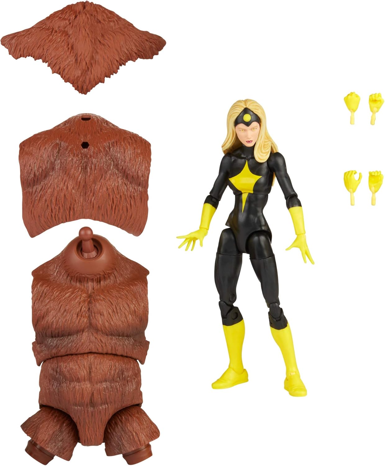 Marvel Legends Series 6-inch Darkstar Action Figure Toy with 2 Accessories and 1 Build-A-Figure Part