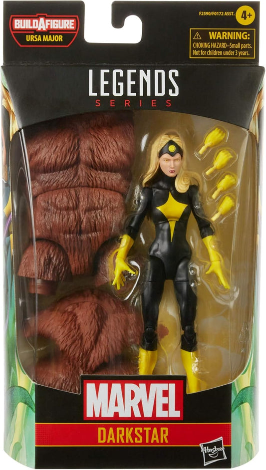 Marvel Legends Series 6-inch Darkstar Action Figure Toy with 2 Accessories and 1 Build-A-Figure Part