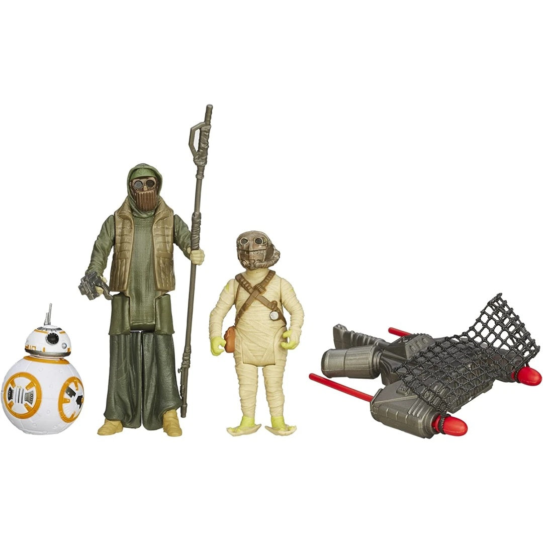 Star Wars The Force Awakens Desert Mission BB-8 And Unkar's Thug Action Figure Set, 9 Pieces