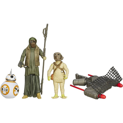 Star Wars The Force Awakens Desert Mission BB-8 And Unkar's Thug Action Figure Set, 9 Pieces
