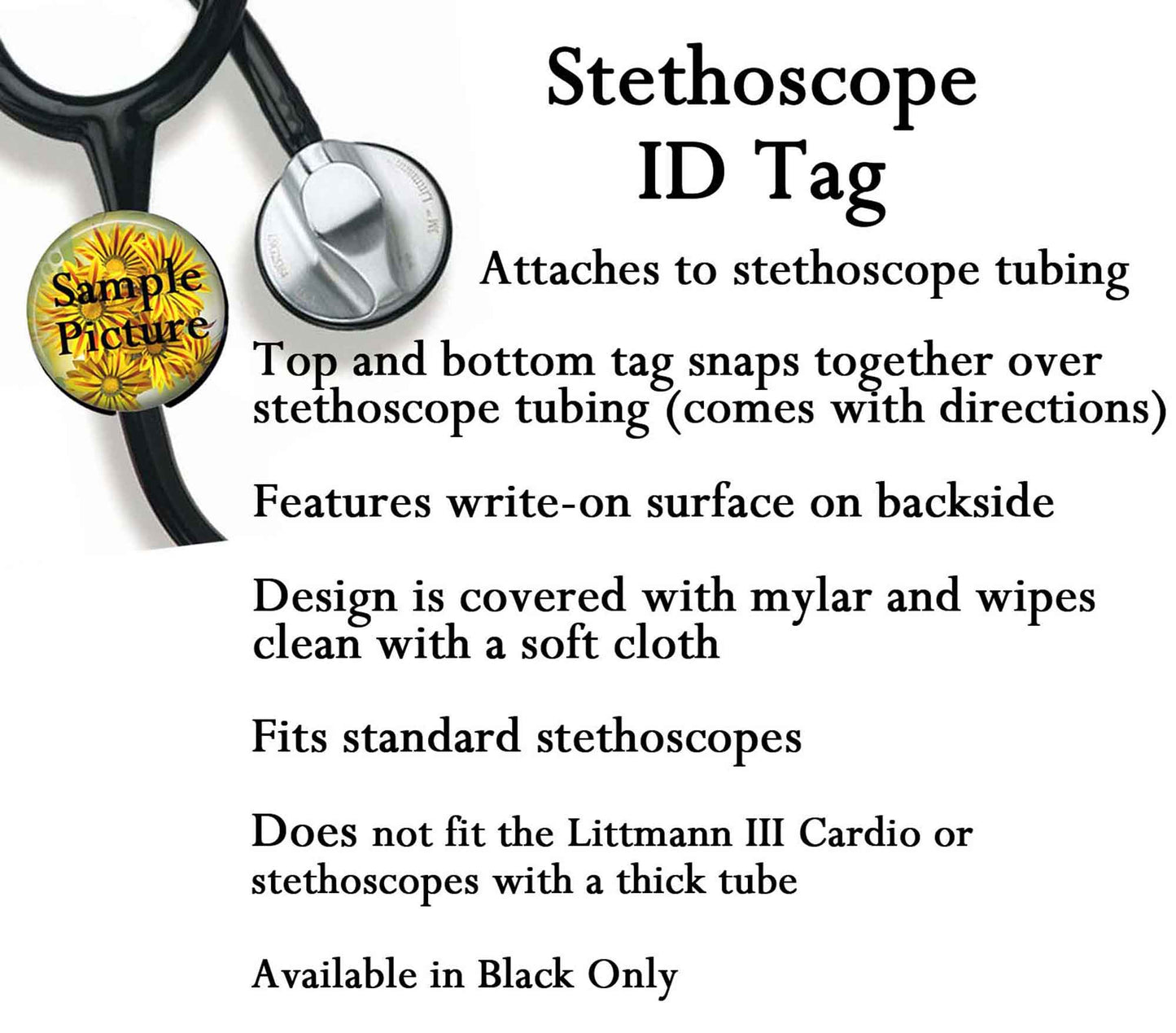Beach Badge Reel - Summer & Tropical Design, Retractable ID Holder, Stethoscope Tag with Carabiner for Healthcare